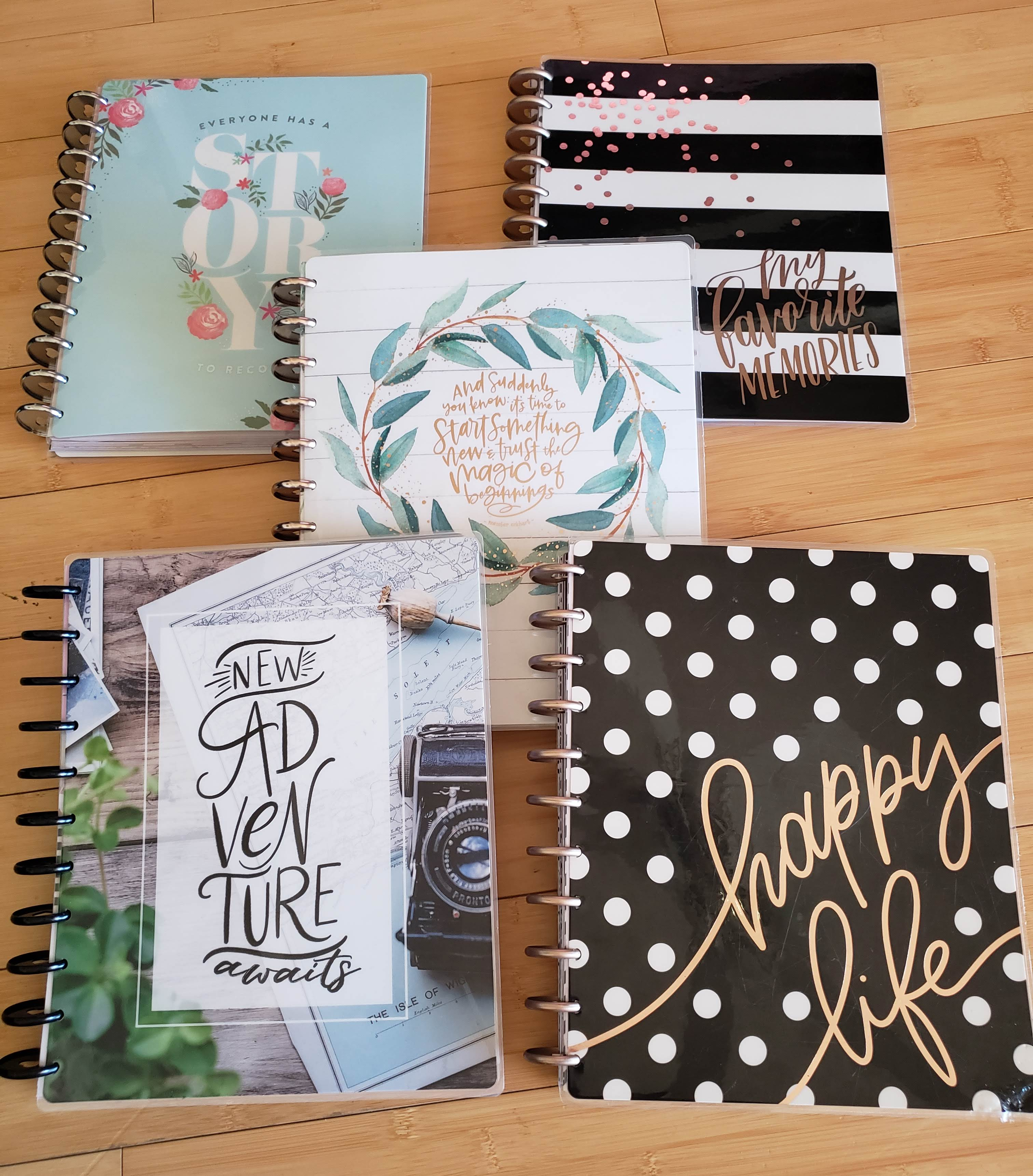 These are the 5 Happy Memory Keepers that I have and am in the process of working on.