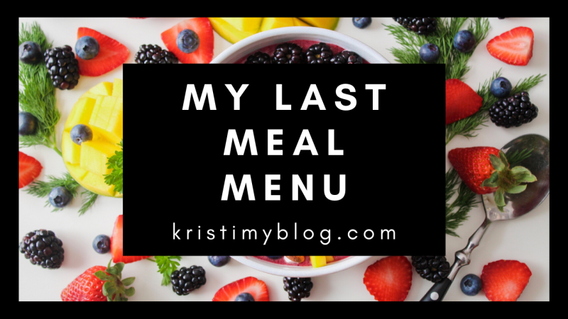 My Last Meal Header Image