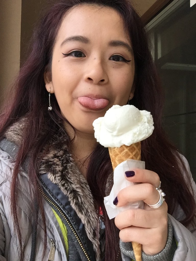 Throwback to when I went to France. I ate coconut ice cream everyday, because it was my favorite thing.
