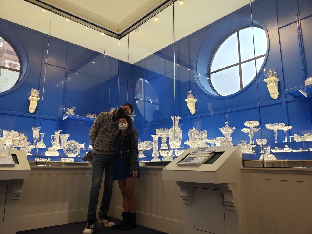 Here's a photo from our staycation, when we went to the Lightner Museum in St. Augustine. I really mastered the self-timer photos on this trip.