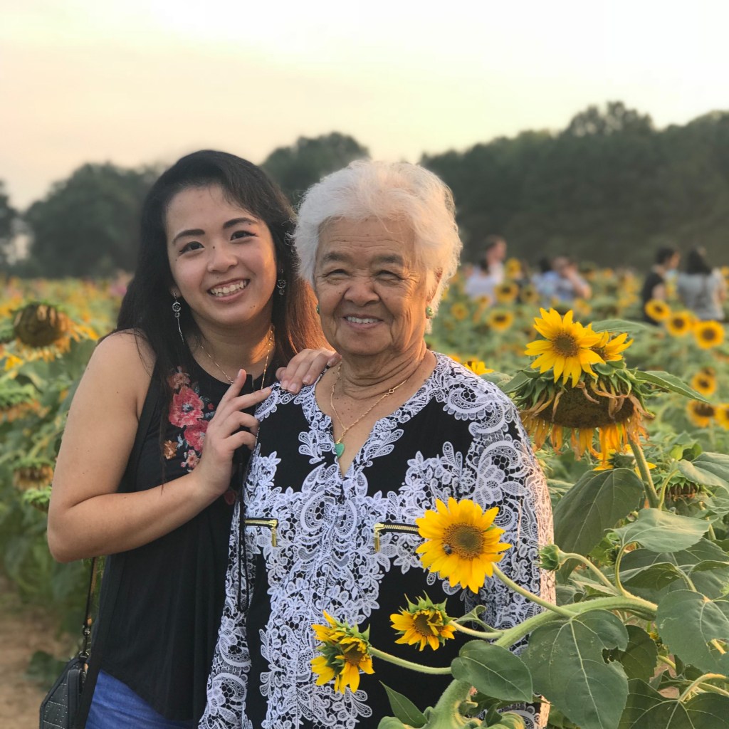 Here is a photo of me and my grandmother, who taught me to love and appreciate food.