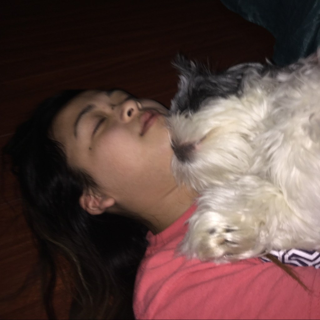 There's a chance that no one wants to see this, but I take it as proof that Damian will snuggle me, because he did it once upon a time. He avoids snuggling now unless he's cold, so you best believe that I take advantage every chance that I get.