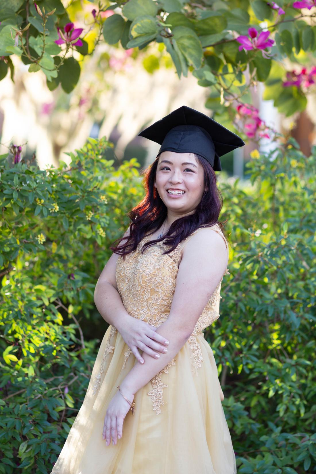 I finally got to wear a cap and gown for college! Katrina took both my grad photos and the anniversary photos, and I always look at them when I'm not feeling so great about myself. It works, because she has such a magical touch.