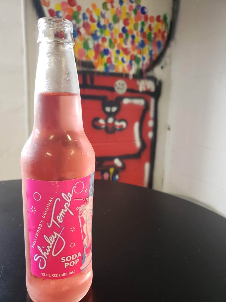 I didn't take a picture of my ice cream. but here's a photo of my old fashioned soda. I took a window seat to enjoy the pedestrians walking by as I ate my ice cream.