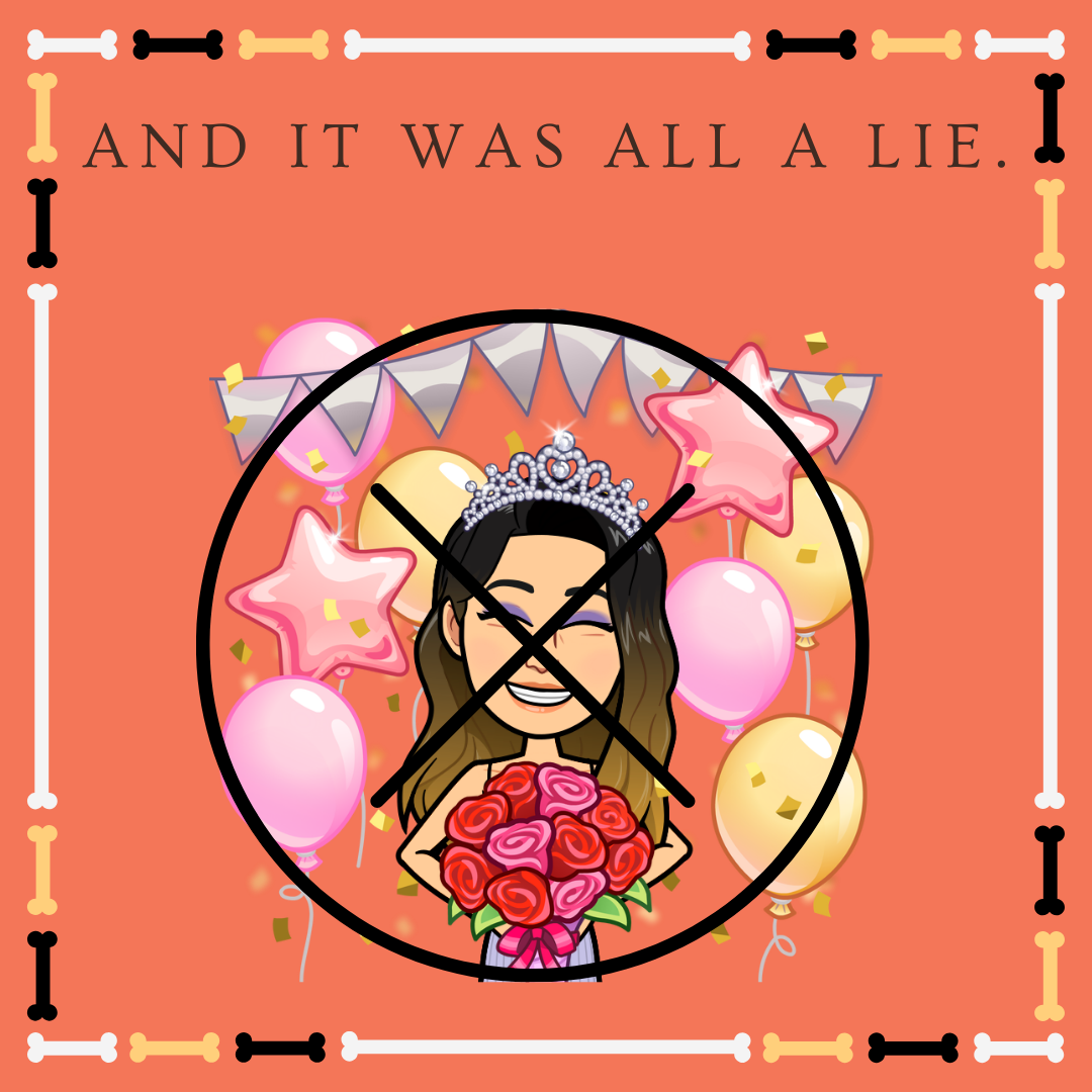 I feel like it would be pessimistic of me to not hope for or believe that I could have a fairy tale, but at the end of the day, he was never going to follow through on anything he said. And that makes him the coward, not the hero of this story.