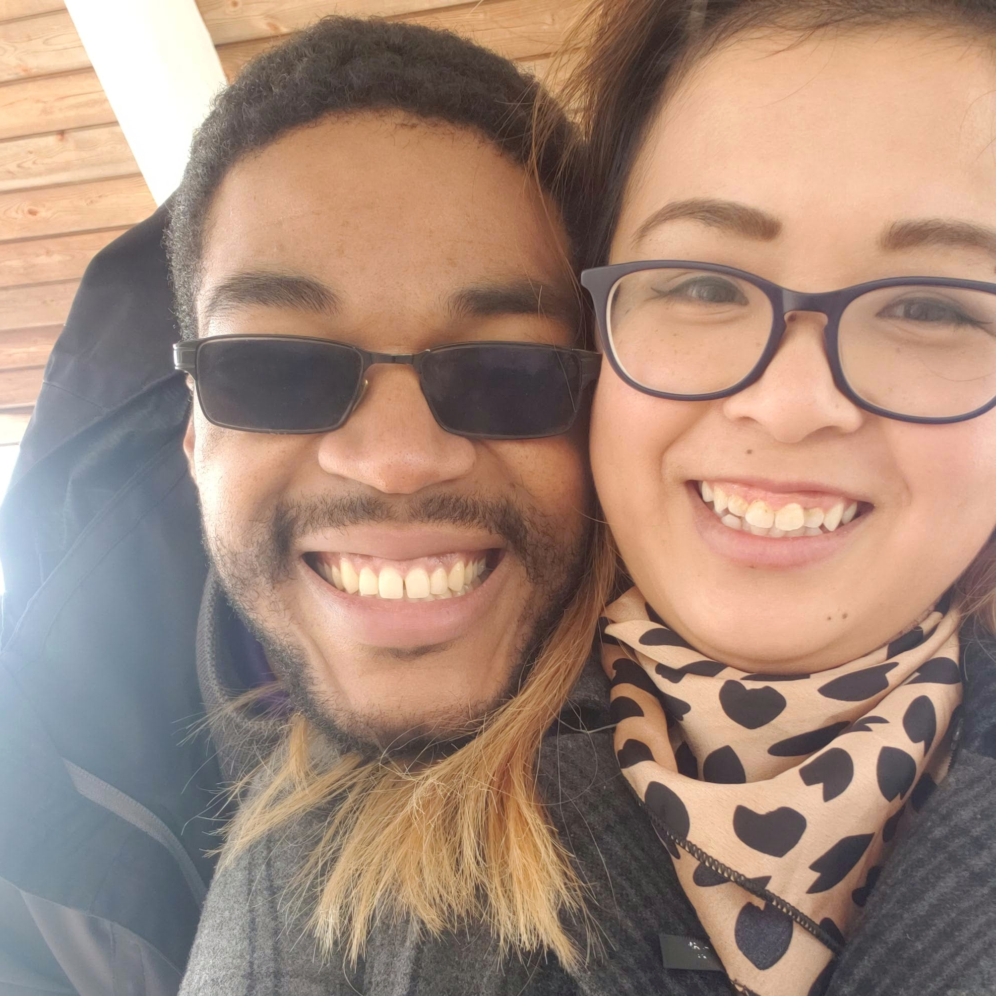 He was so happy to get down to my level for this selfie, I appreciate him so much for always being so open to what I want to do.