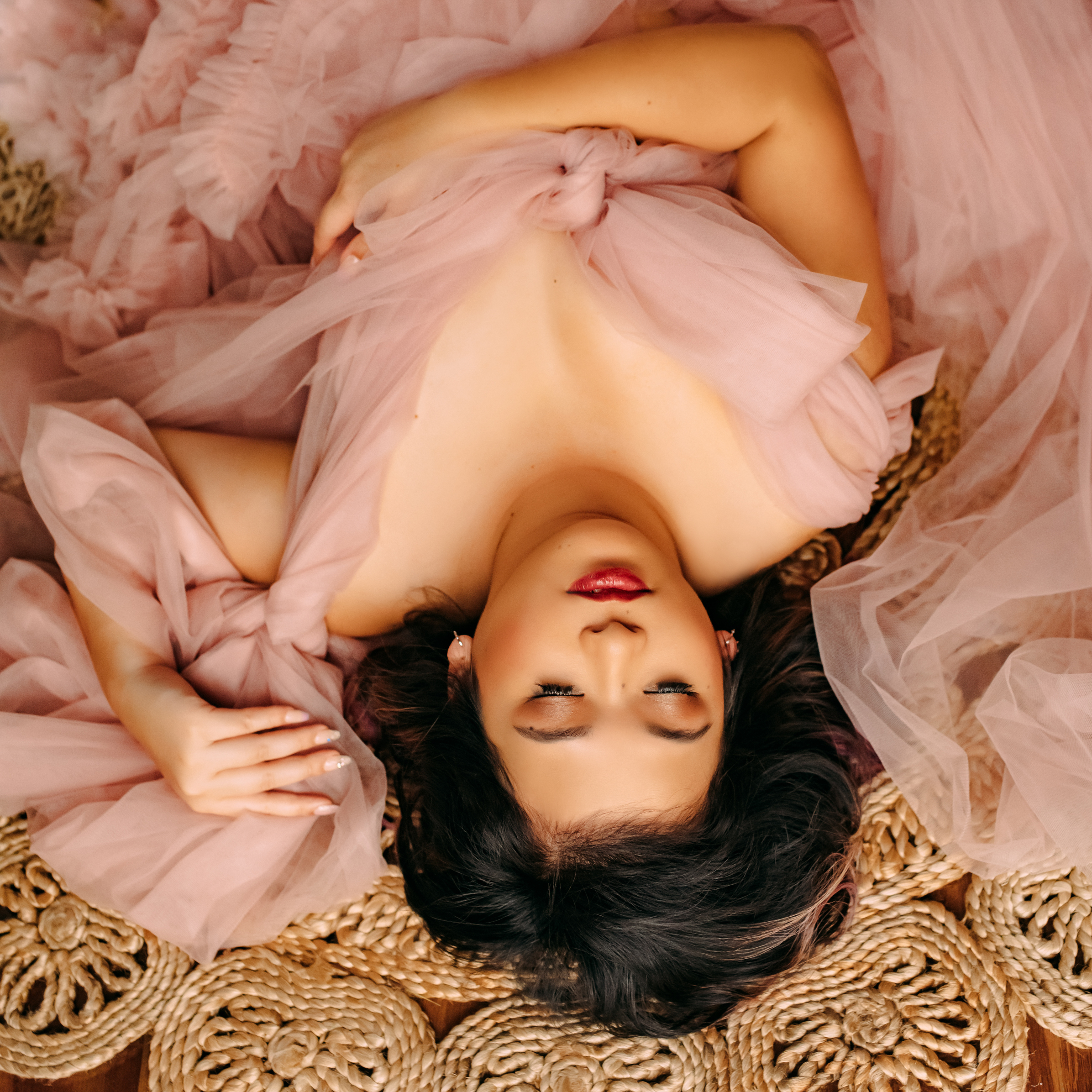 You can typically find me sitting on the floor, but laying on it might be another thing. I have to say that this image makes it look quite cozy...