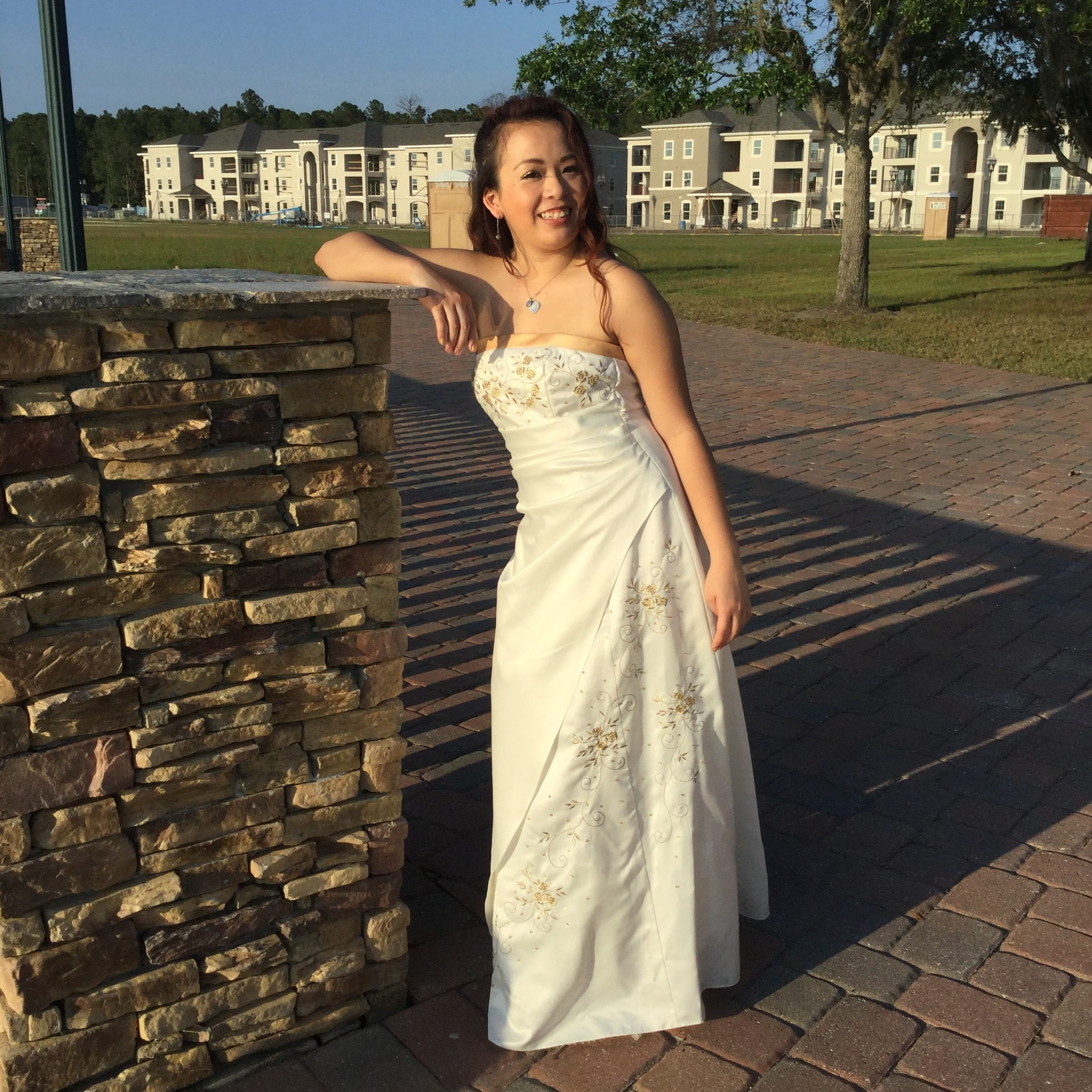 Sometimes, I look back on photos of myself and wish that I appreciated how I looked more. Like, I'm sure that I was self-conscious about how broad my shoulders made me look, but I was so very cute in this white dress.