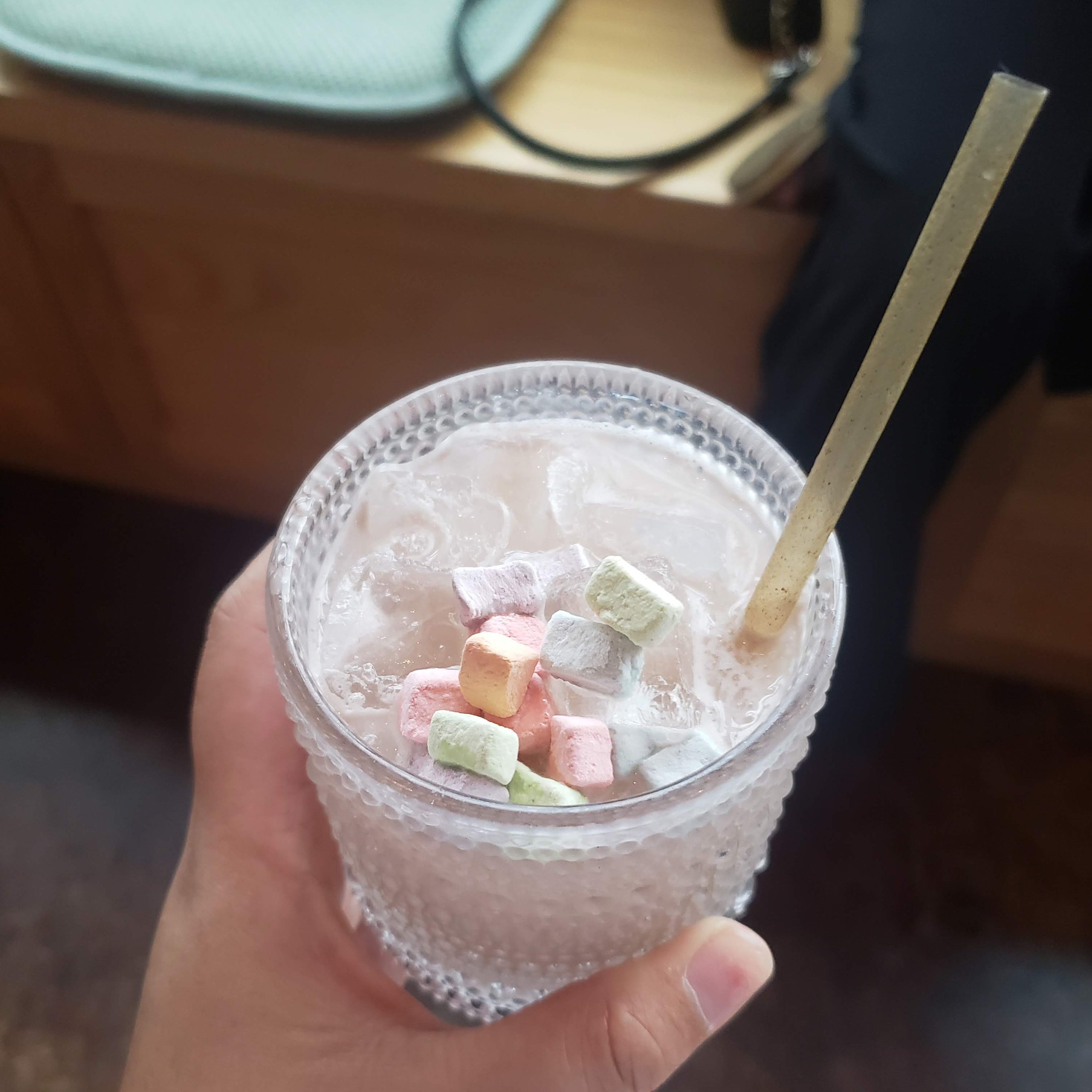 The Lucky Charms are what got me to eye this drink, but the server was right to say that the citrus flavor of the Spring Infusion really snuck up on me.