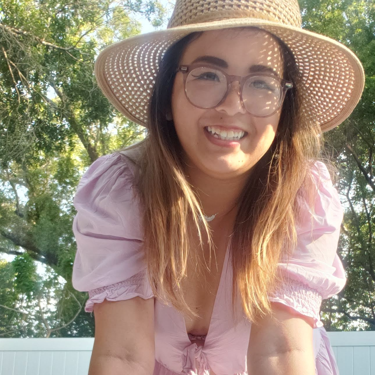 I'm loving the way that the sun glints off my blond hair here! Would you agree? It seems like golden hour.