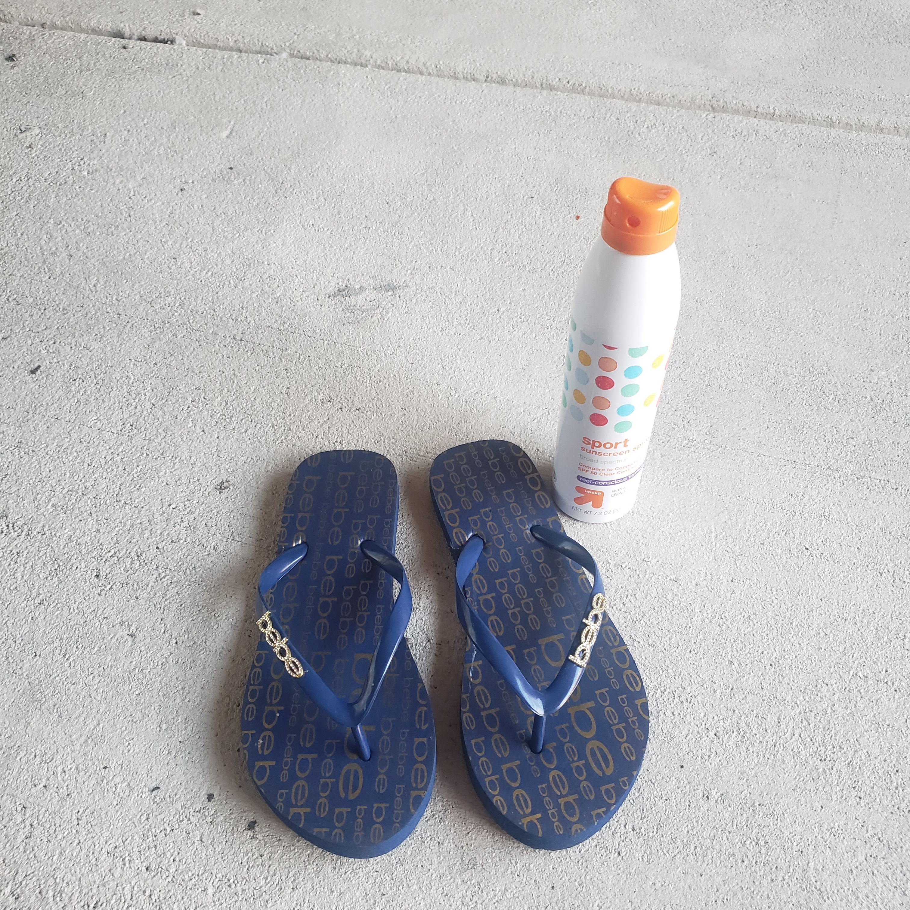 Yeah, I know, these are flip-flops, but I like the alliteration. Also, I have to say that I didn't know Bebe was still in business until my mother-in-law gifted these to me.