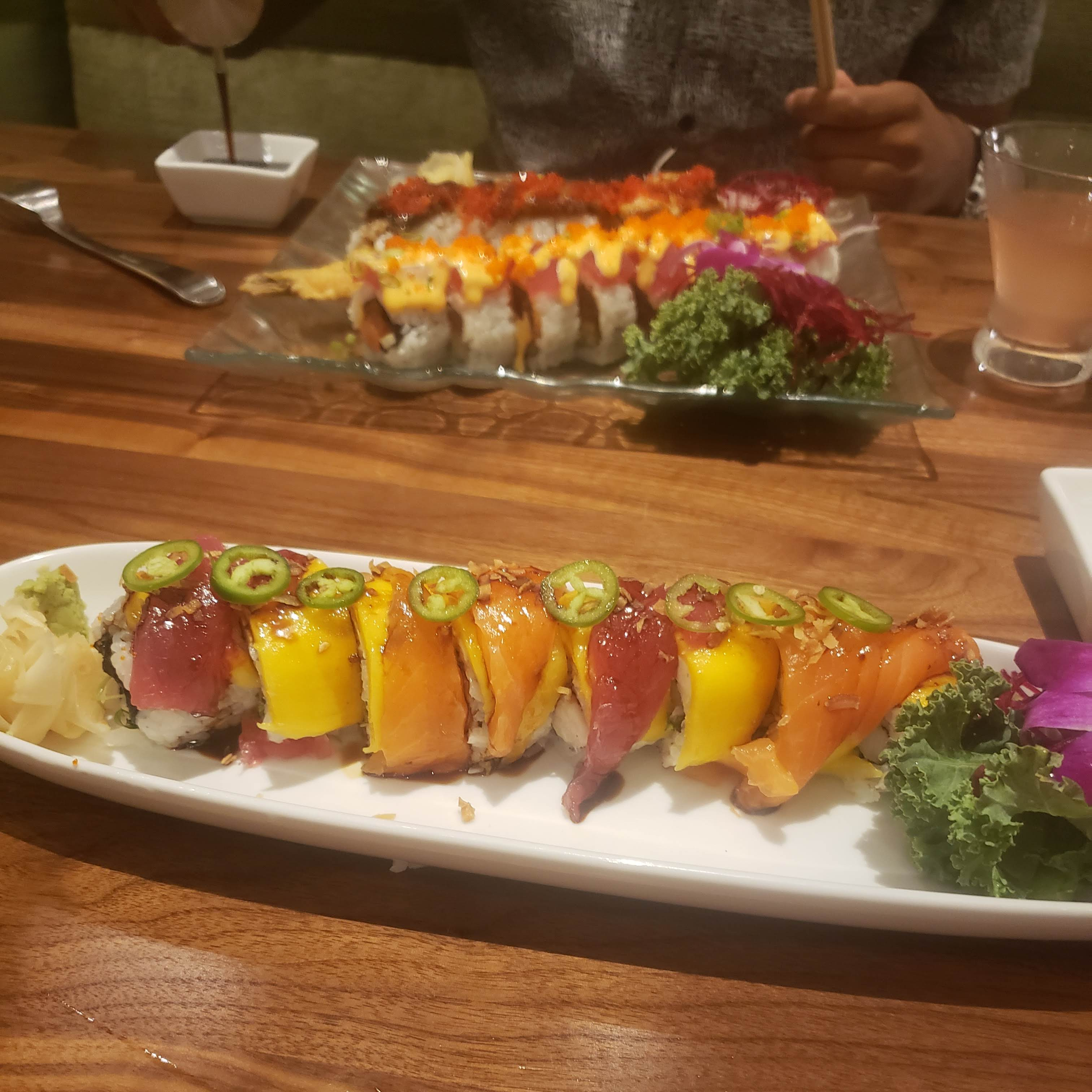 This was pretty tasty, but I think it was hard to eat because all of the stuff on top kept slipping off. I would eat it again if they could figure out how to fix that situation. I would also like to know if they had Thai tea, because I found myself wanting that.