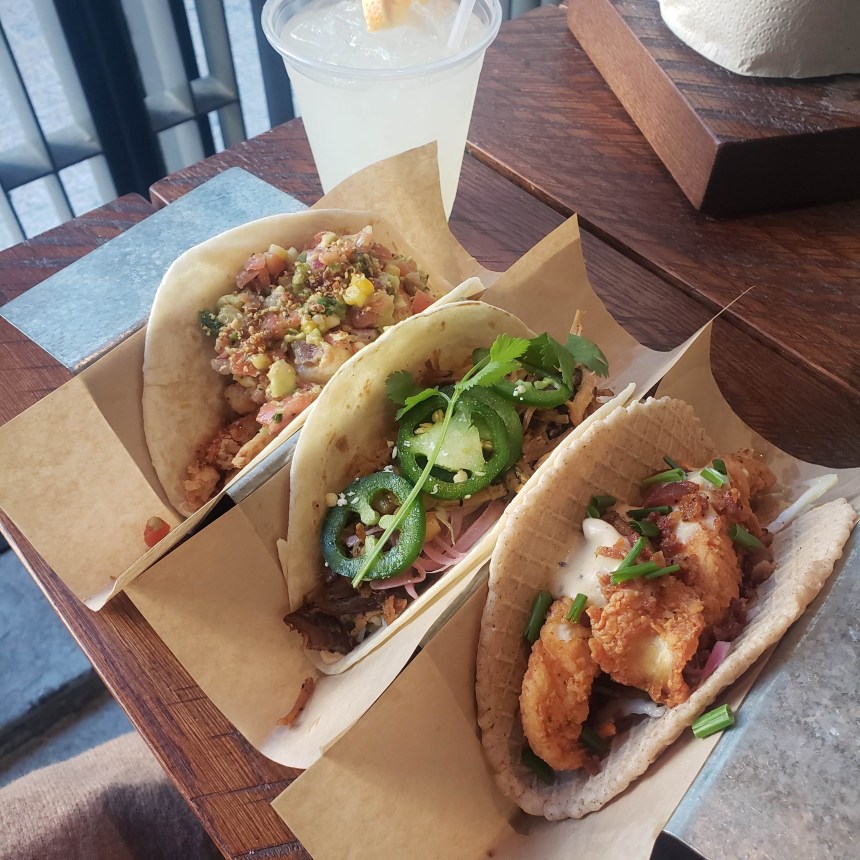 These weren't the tacos I made, but this was the picture that I had, so we're going to use this and work with it.