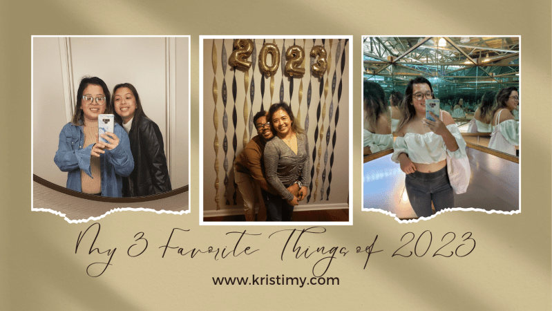 My 3 Favorite Things of 2023 Header Image