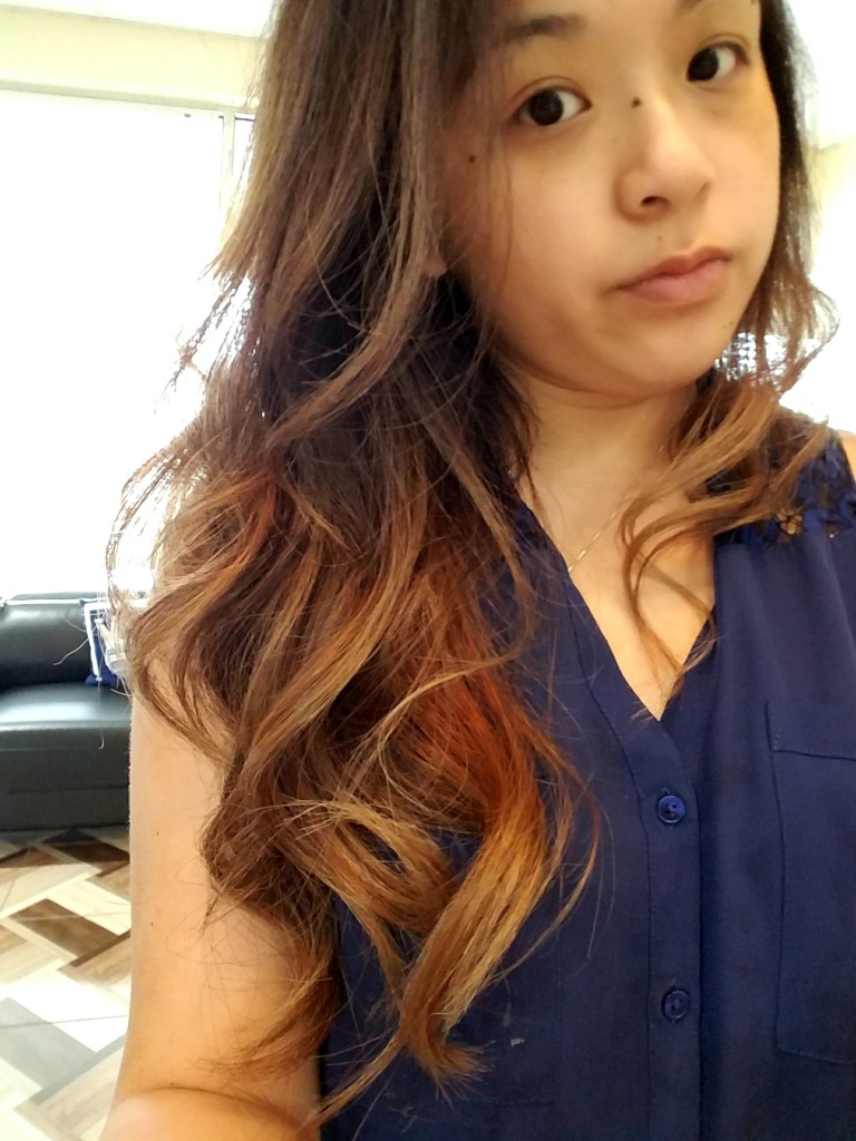 A photo of my hair from 2017, which looks longer and more luscious than I remember it being. 