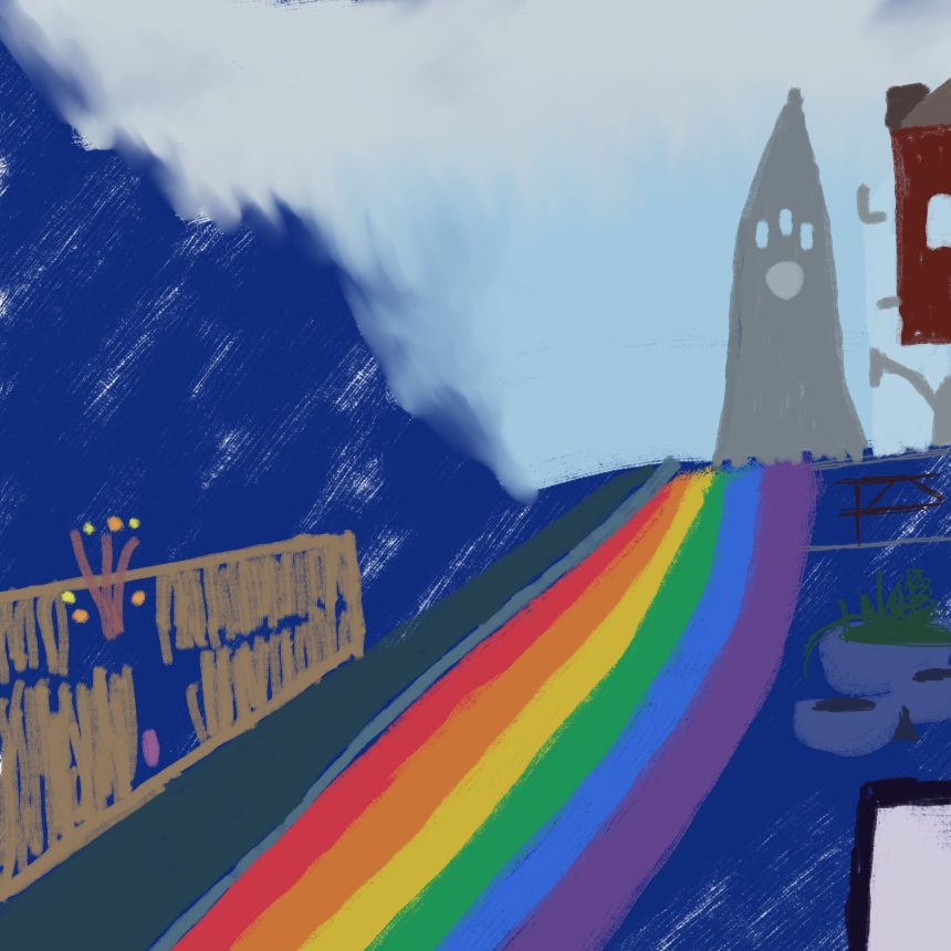 I'm still in the process of adding detail in, but I have blended out the sky here for you to see those effects. It's all a work in progress, or so I keep telling myself.