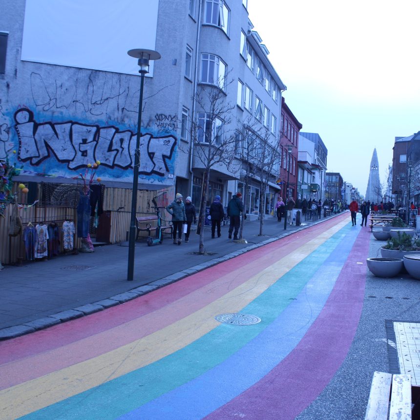 This was a photo that I took when visiting Iceland of the Rainbow Road. It was what I was trying to recreate, and you can tell that I didn't do it any justice. Luckily I took a photo.