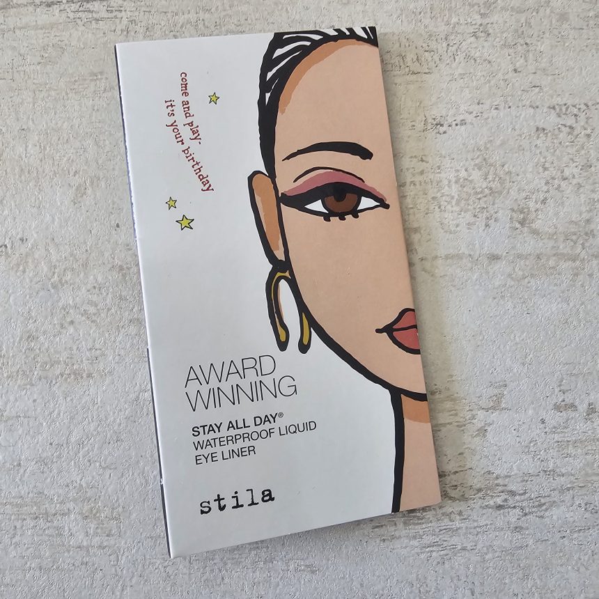 This is the packaging that the Stila Waterproof Liquid Eyeliner came in for my Ulta birthday gift.